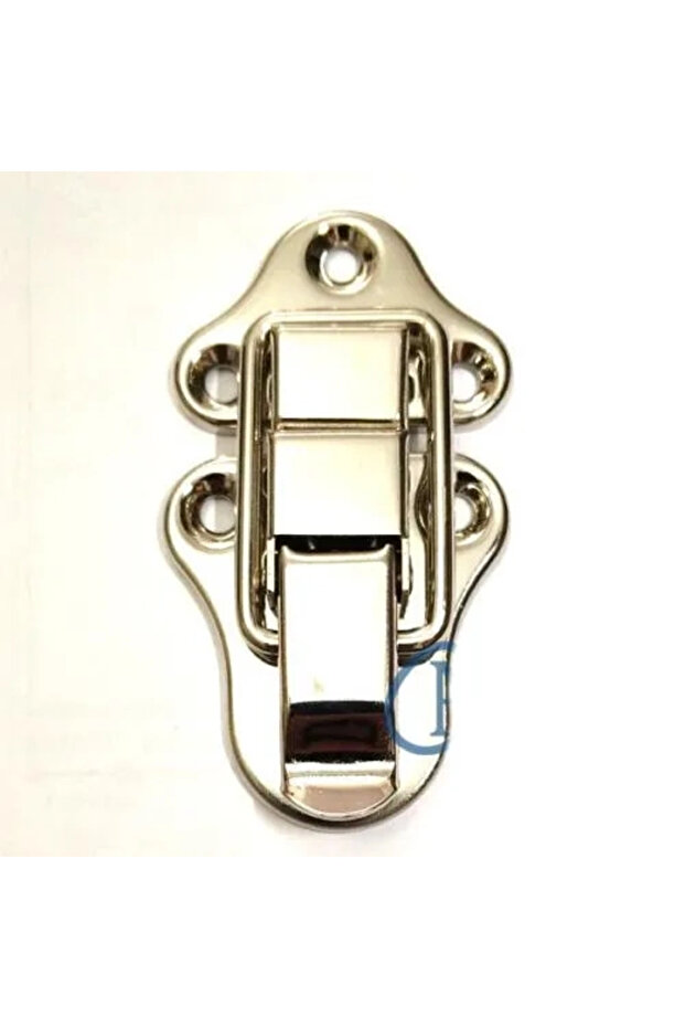 Chest, Box Clip, Front Lock - 72x40mm, Nickel, 1 Piece