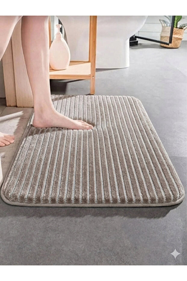 Non-Slip Base, Single 40X60Cm Bathroom, Washbasin Mat