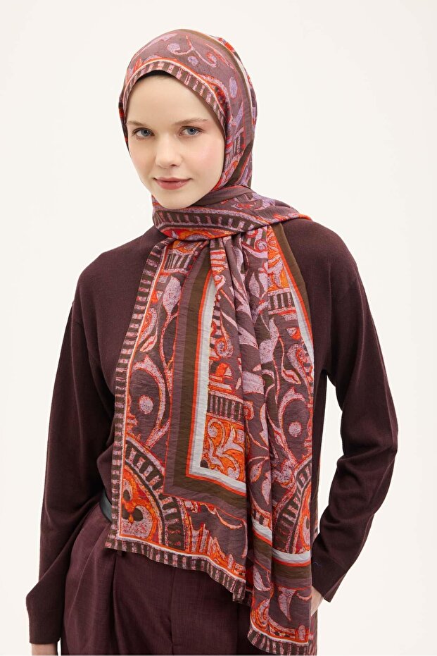 Urban Hours Antique Dried Rose Mayda Shawl 190X70