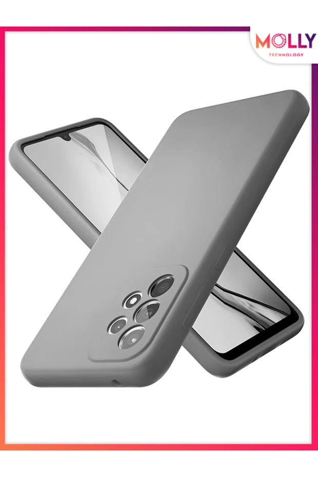 Alfa Gray Liquid Inside Velvet Silicone Case for Samsung Galaxy A73