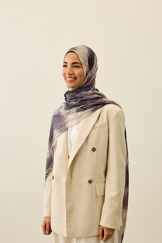 Silhouette Pattern Aya Kras Shawl - 1