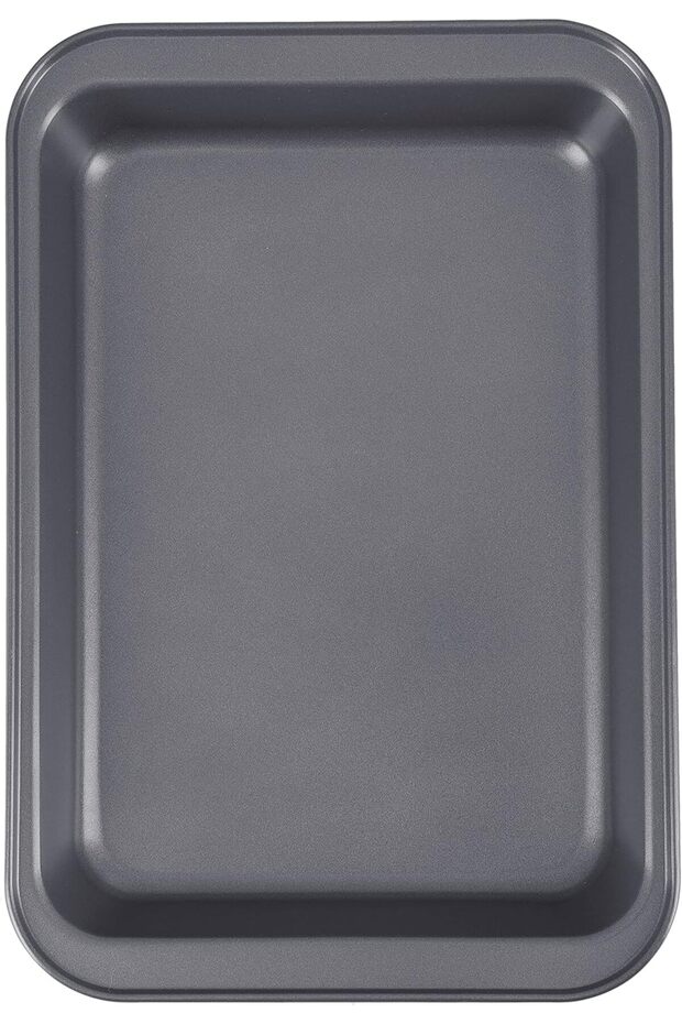 Rectangular Roaster Pan 32×22×5Cm - Carbon Steel, Oven Safe, Premium Non-Stick Coating, 0.
