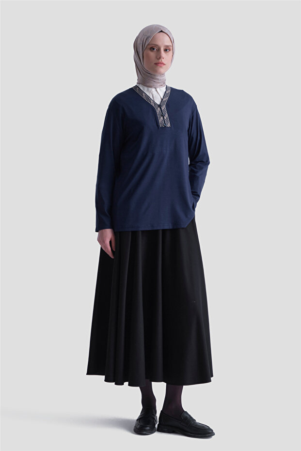 Combed indigo