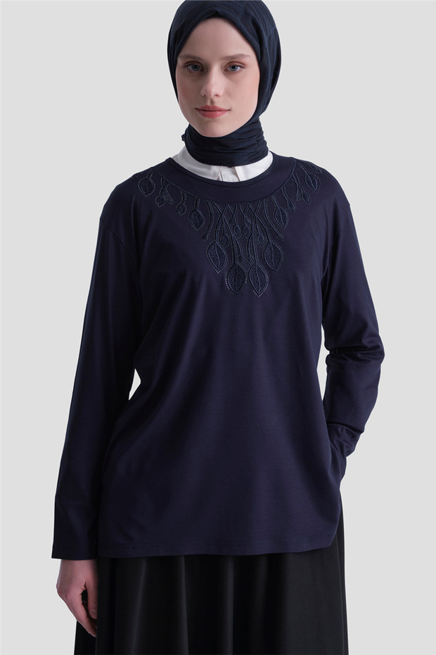 Combed Navy Blue - 3