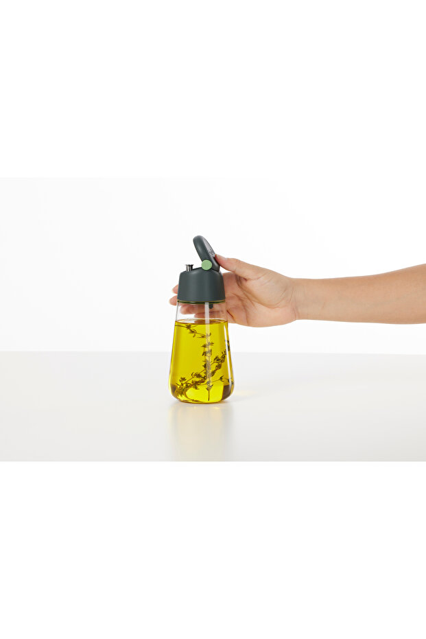 Gray Borosilicate Oil Bottle 400 ml