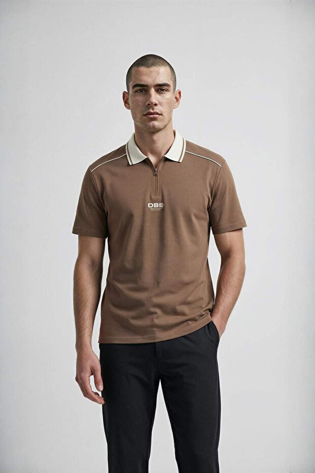 100% Cotton Loose Fit Polo T-Shirt G5812Ax26Sm