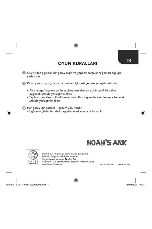 SmartGames Zeka Oyunu Noah's Ark SGT00240 - 4