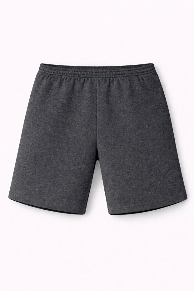 3'lü Tam Kalıp Unisex Basic Şort - 4