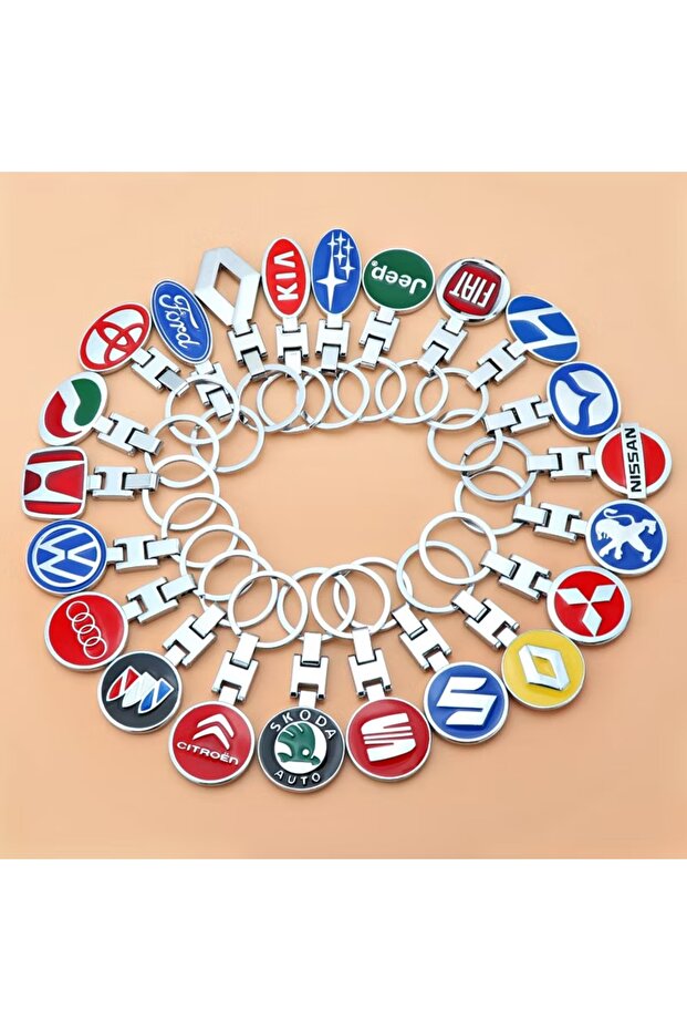 Car Brands keychain. High quality-Metallic