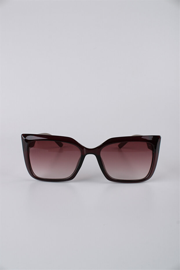 Women's Geometric Acetate Frame Gradient Glass Sunglasses Gg25Sm8034R04