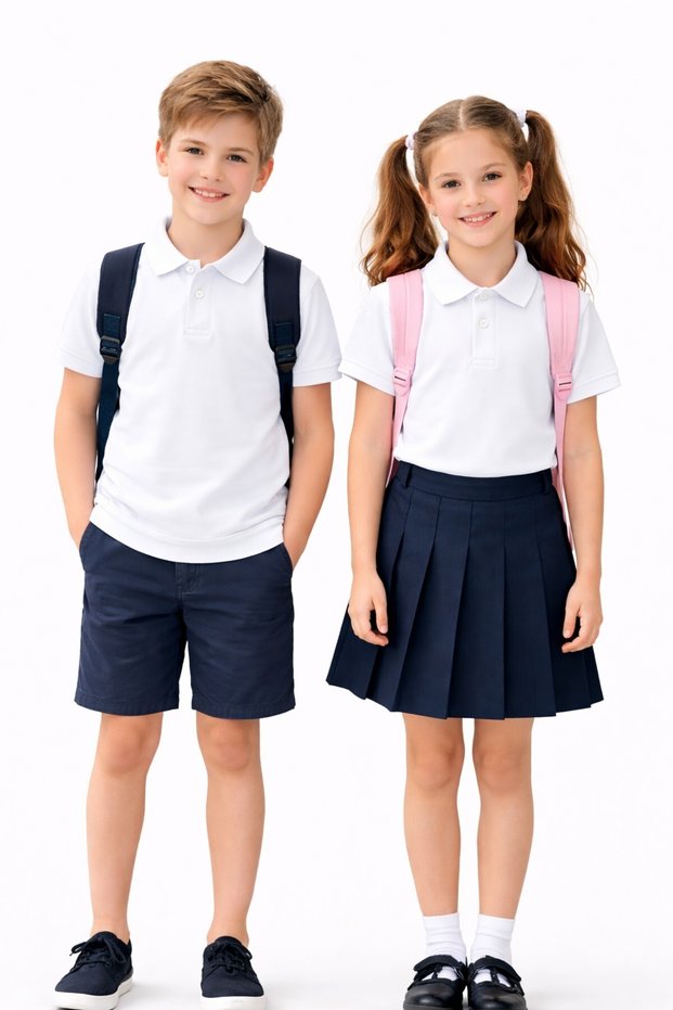 Boys and Girls Polo Collar Short Sleeve T-Shirt Bgl-St05505