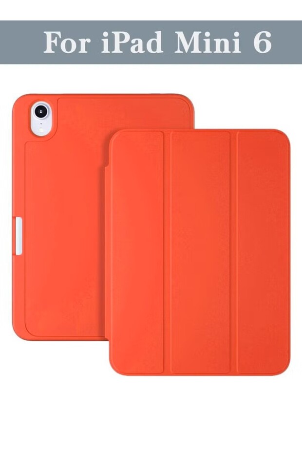 Case for iPad Mini 6 (2021) 8.3" - Silicone Smart Folding Cover with Pencil Holder - Slim & Durable