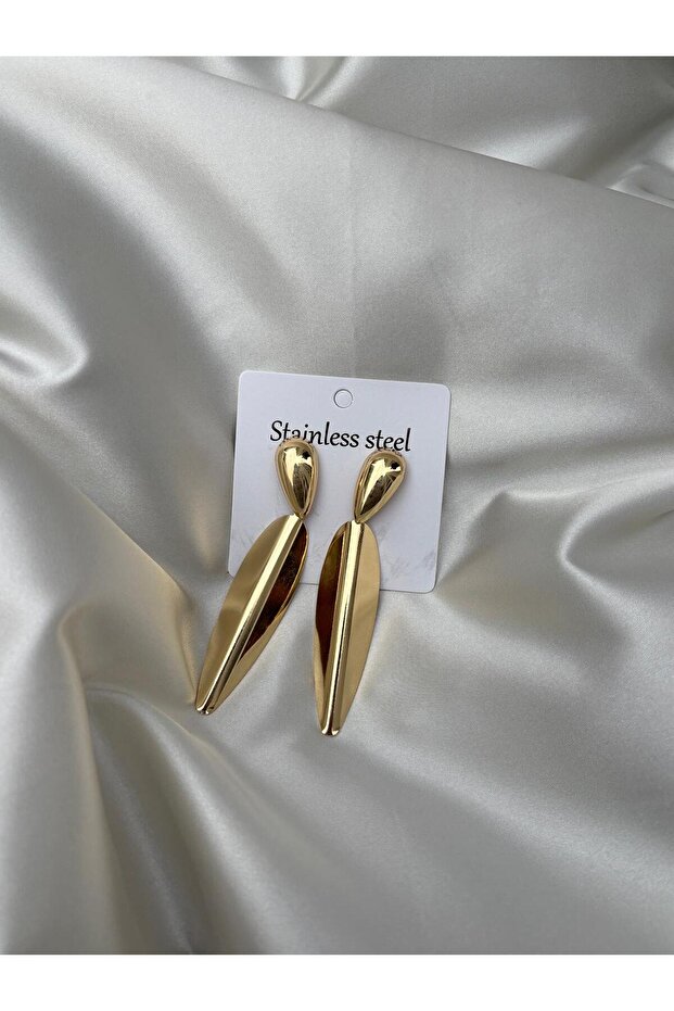 Zyra Gold Premium Design Long Earrings