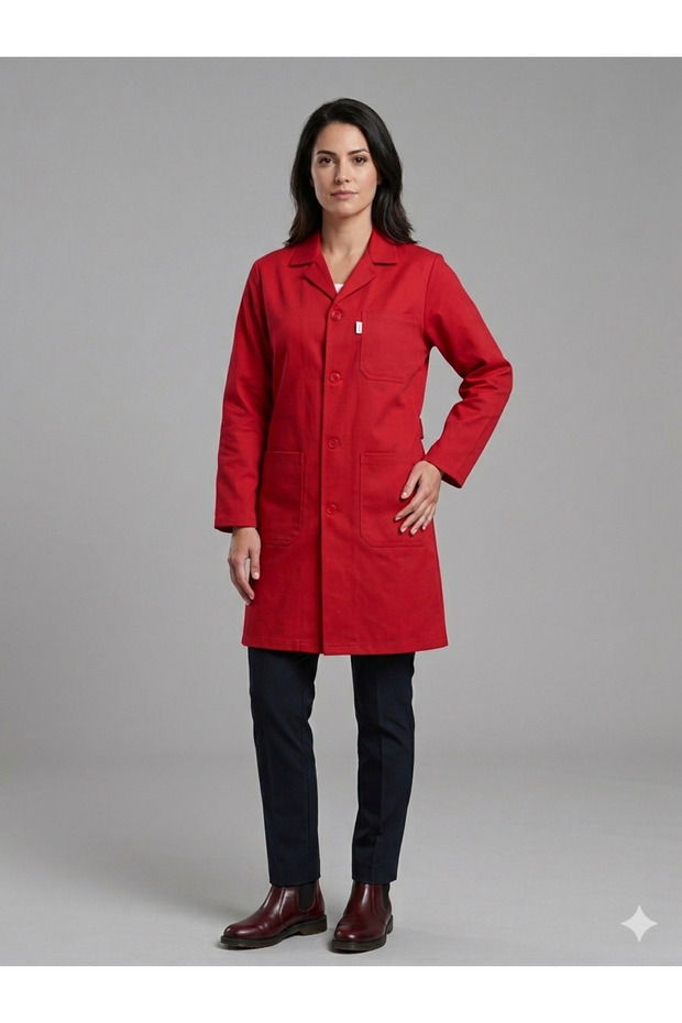 Red Work Apron - 1
