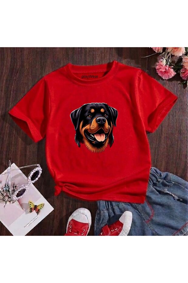 Butterfly Panda Printed 100% Cotton Crew Neck Kids Unisex T-Shirt 5 6 -7 8-9 10 -11 12 Years Old