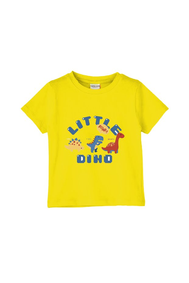 Little Dino T-Shirt for Unisex Kids – 100% Cotton Multiple Colors – Sizes 0-16 Years
