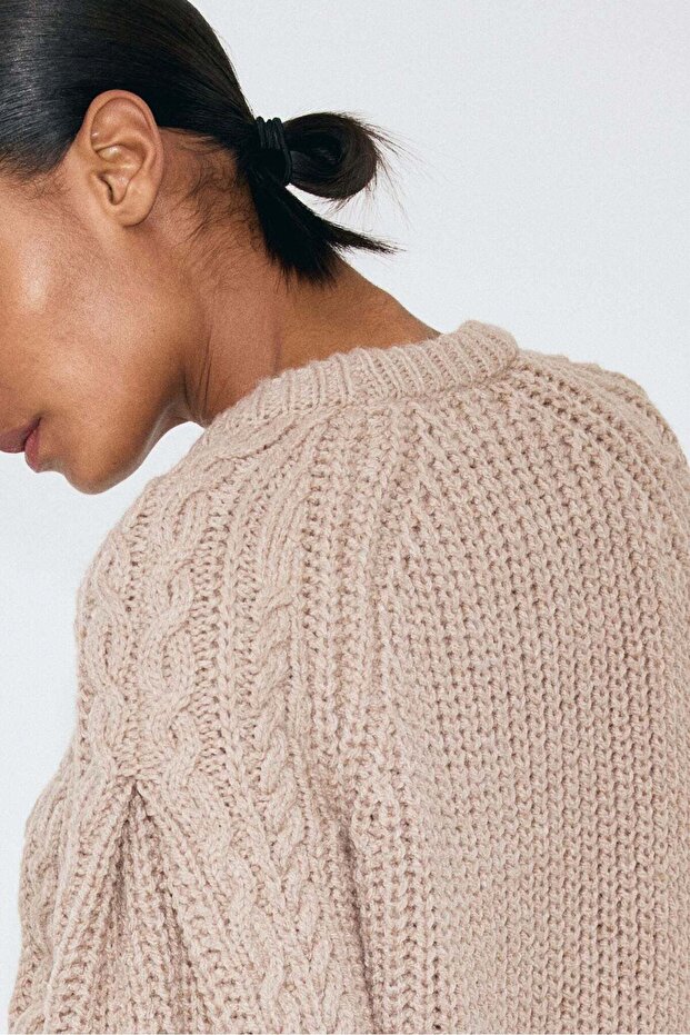 Cable-knit jumper - 4
