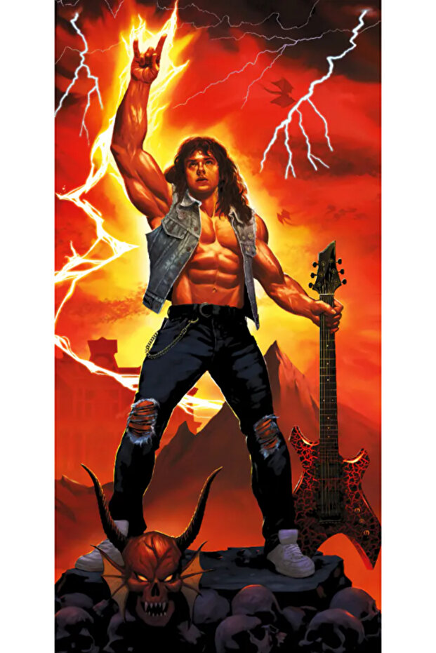 Stranger Things Eddie Munson Poster Textil - 1