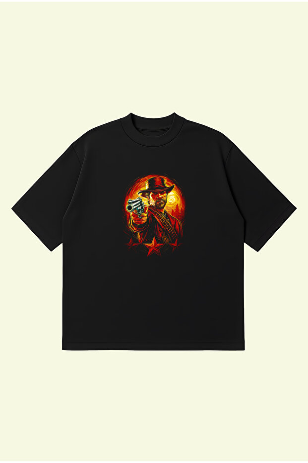 Red Dead Redemption 2 Boxy Fit Oversize Unisex 100% Cotton Tshirt – Printed T-Shirt | Streetwear