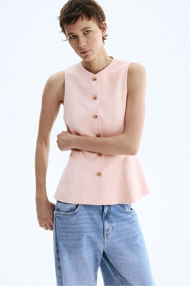Peplum waistcoat