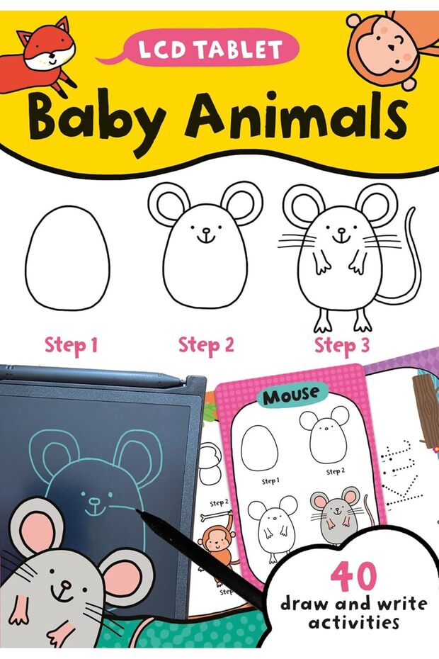 Tablet & Flashcard Set - Baby Animals