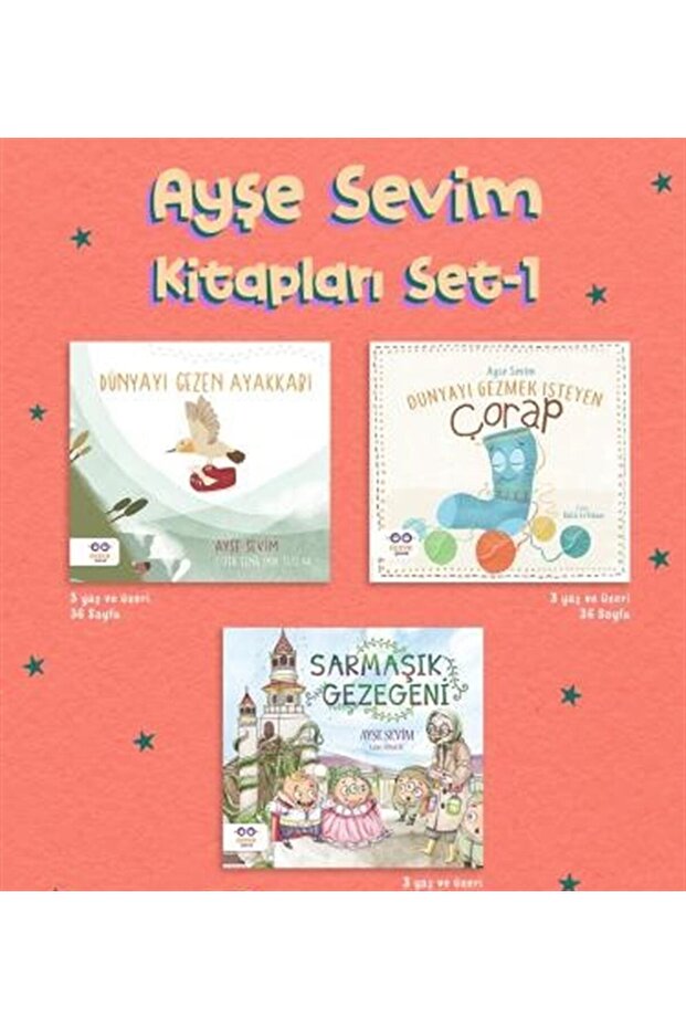 Ayşe Sevim Okul Öncesi Kitapları 1 (3 Kitap Set) 3+Yaş