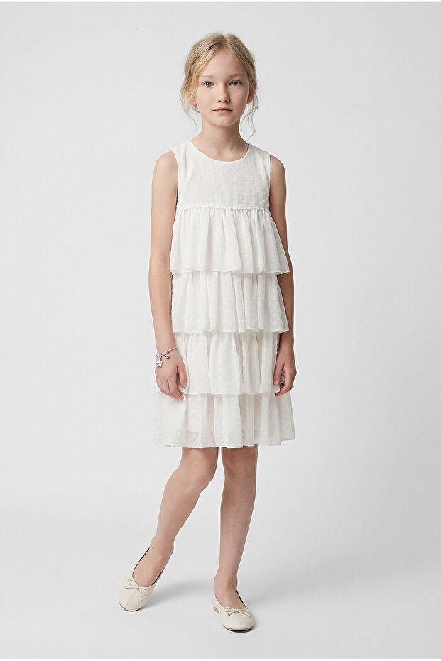 Girl's Multi-Layered Flounce Dress