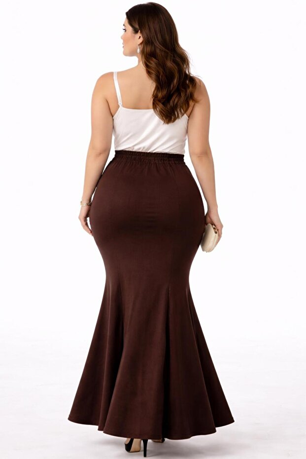 Plus Size Lycra Fishnet Skirt - 2