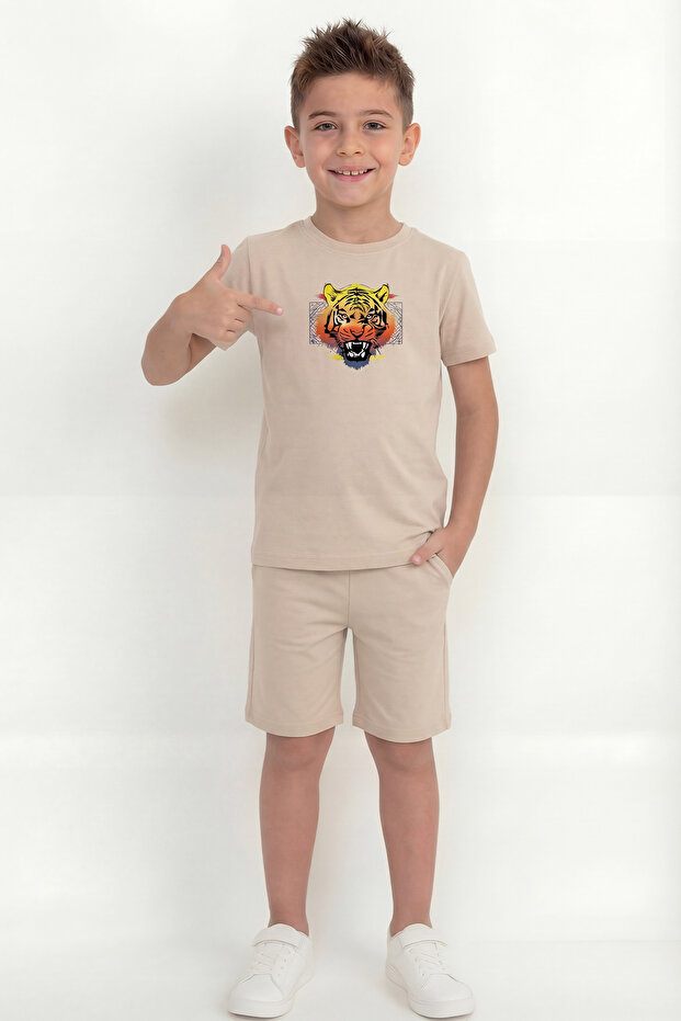 Boy's Printed Double Set B8