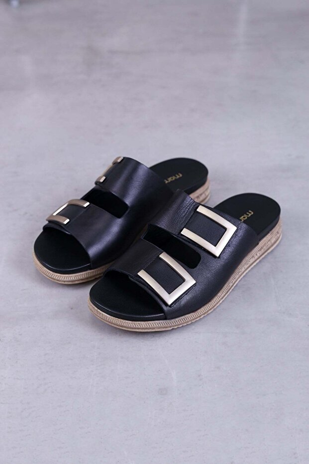 Women's Summer Anatomical Orthopedic Genuine Leather Comfortable Sole Slippers Not Suitable for Scalloped Feet
