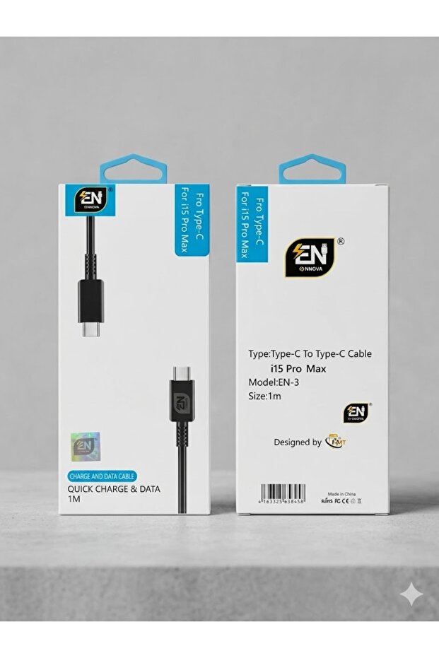 E-NNOVA EN-3 Type-C to Type-C Quick Charge & Data Cable (1M)