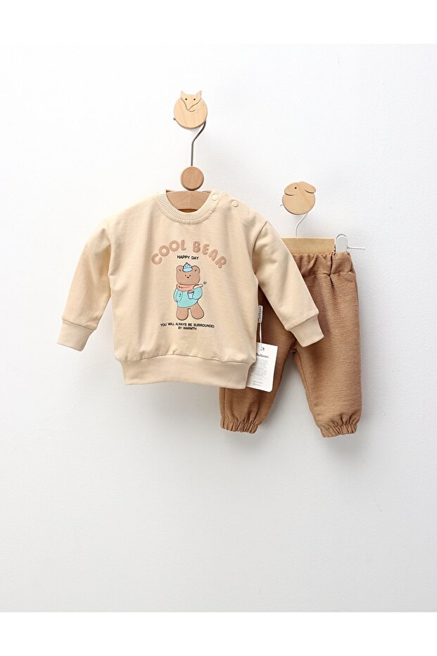 Compleu Cool Bear, cu crem - 1