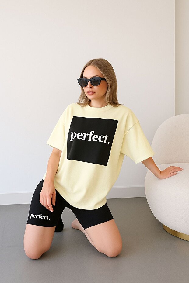 Perfect Printed T-Shirt Oversize Unisex T-Shirt 1Pv4