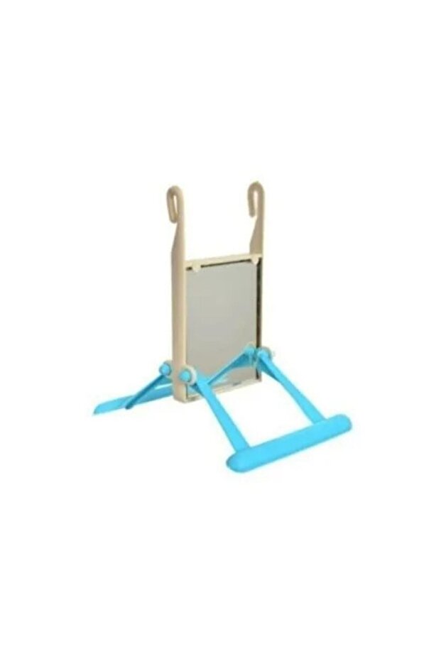 Mirror perch swing parakeet toy - blue
