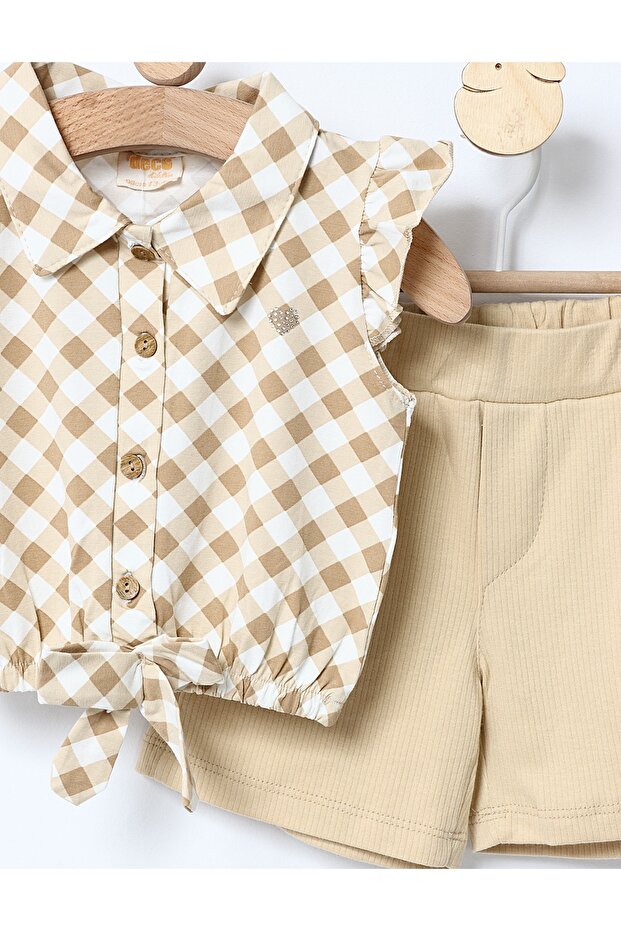 Set vara Top Crop Sandy bej - 2
