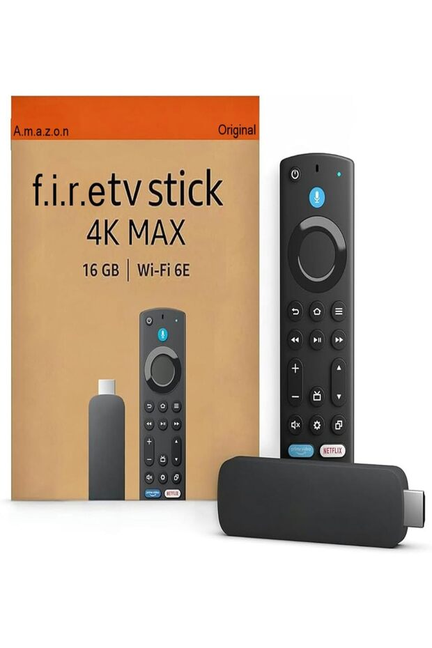 F.i.r.e Tv Stick 4k Max Media Streaming Device 16GB, Smart Home, HDR10+ WiFi 6E, Ai Powered - Origin