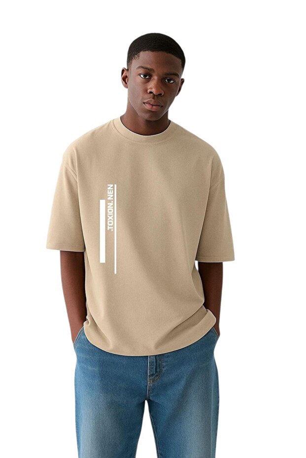 Toxion.Nen Printed T-Shirt Oversized Unisex T-Shirt 2Pv1