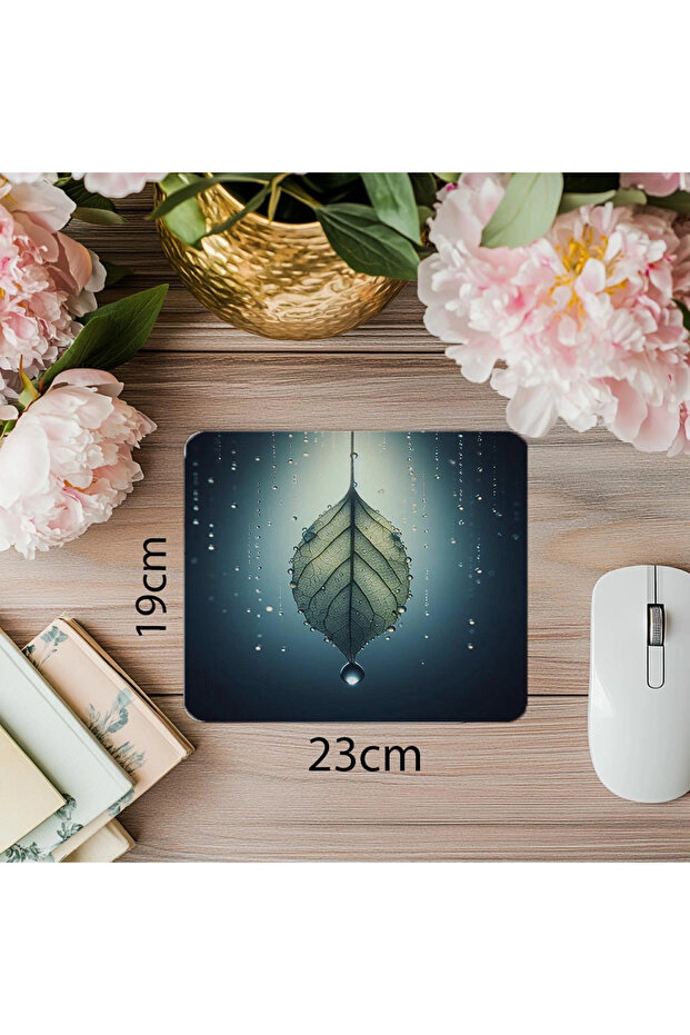 لوحة ماوس Zen Drop من ماكرو ستايل - 19 × 23 سم 2 مم مستطيلة مطبوعة مستوردة