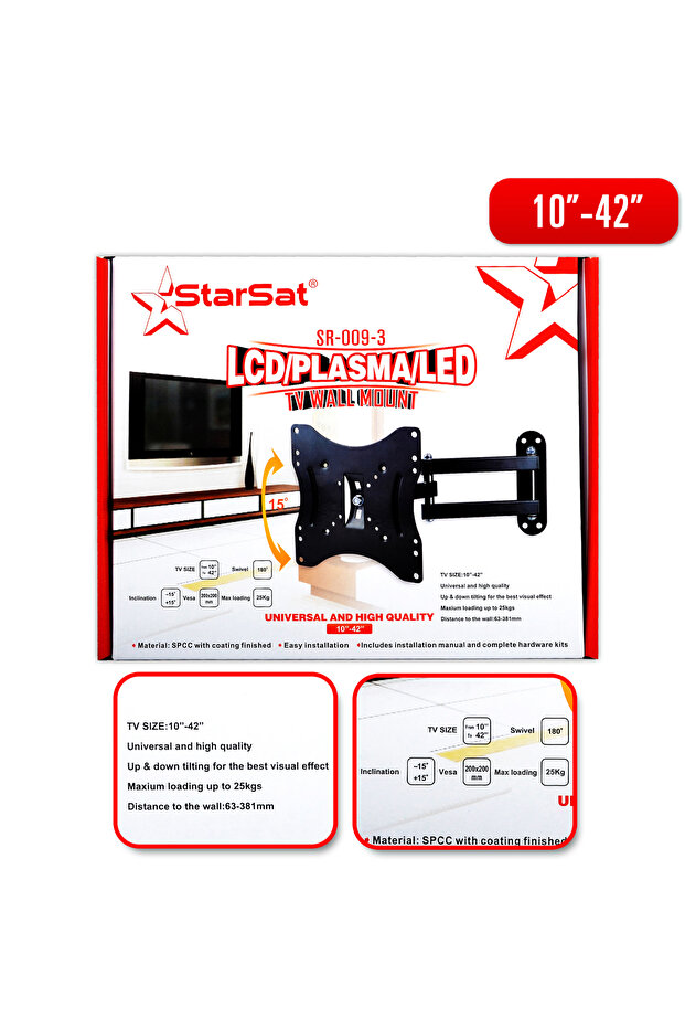 009-3 TV Wall Mount (10"-42")