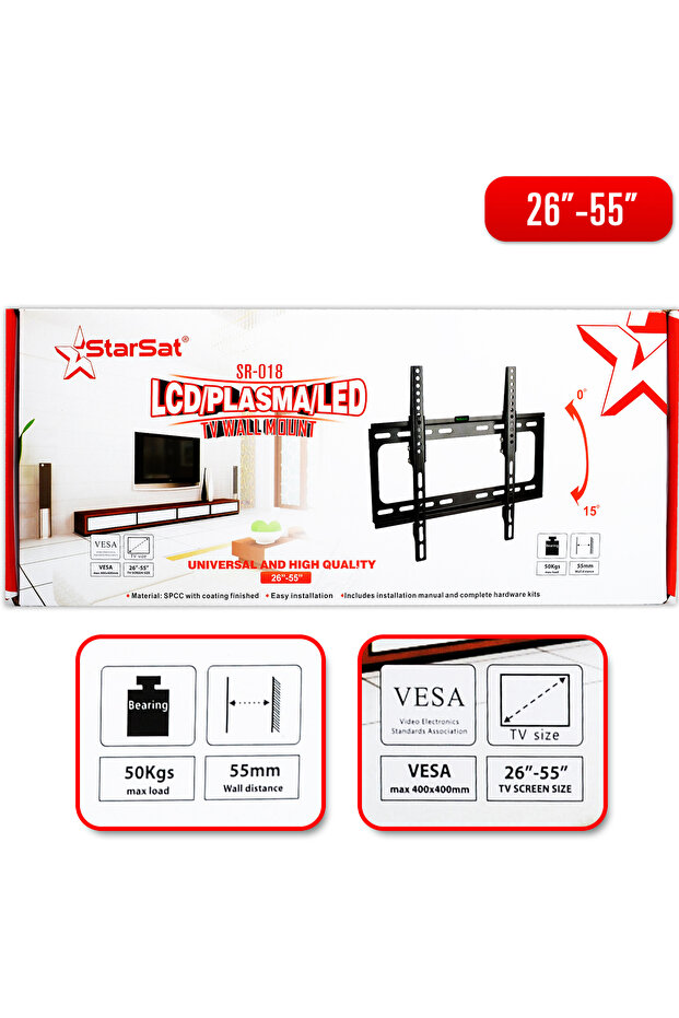 018 TV Wall Mount (26"-55")