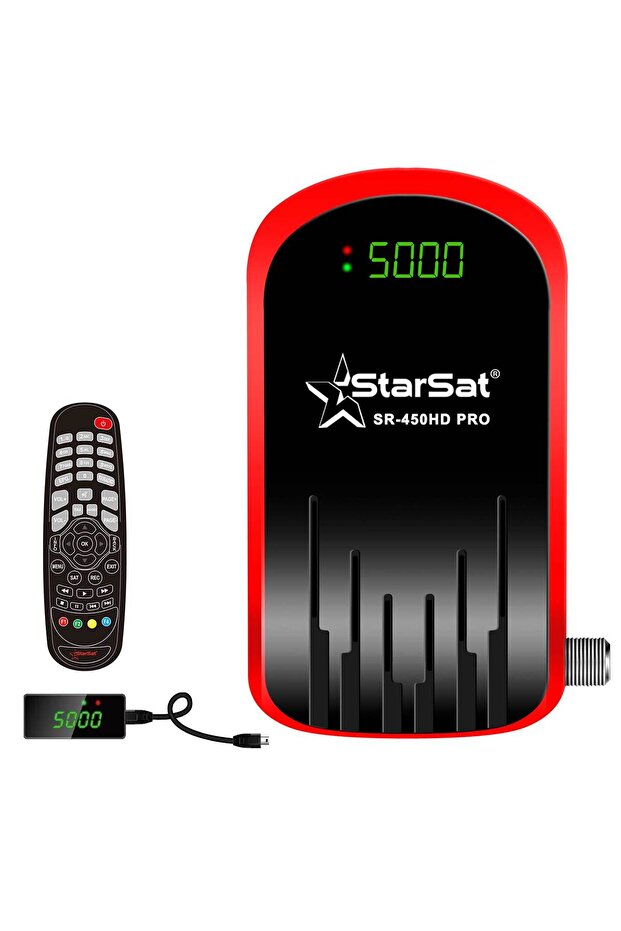 SR-450HD PRO Full HD Satellite Receiver - DVB-S2, 4G/WiFi, 6000 Channels, YouTube, PVR Suppo