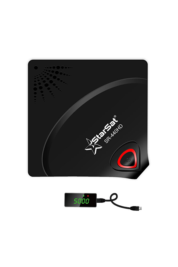 SR-440HD Black Full HD Satellite Receiver - DVB-S2, 2xUSB, 6000 Channels, PVR, WiFi Support