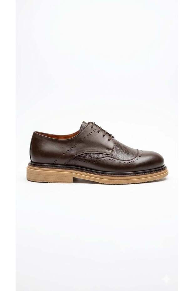 3131-21 Brown Men's Leather Shoes