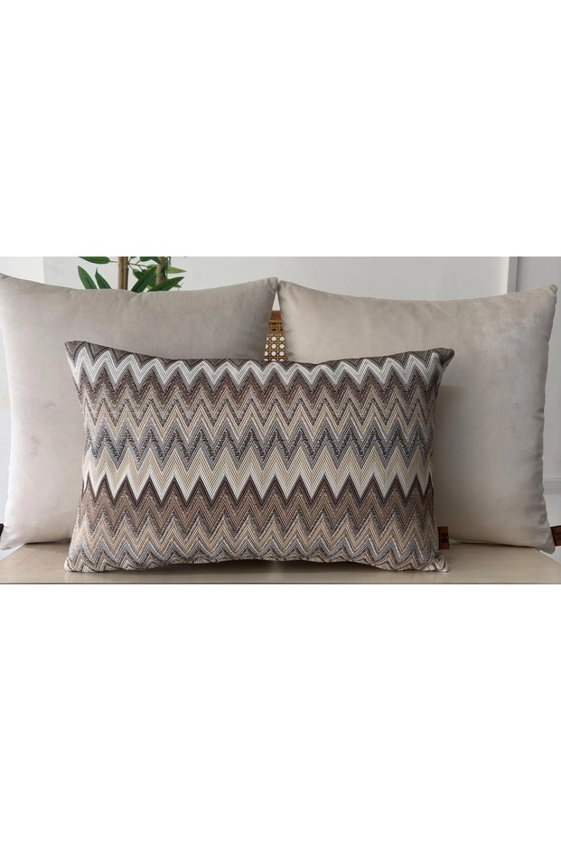 Decorative Cushion Cover, High-Quality Woven Fabric, Set of 3
