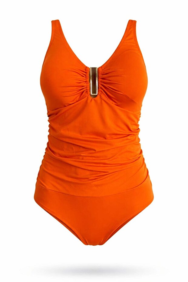 Thick Strap Swimsuit with U Accessory - 2