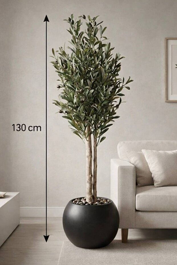 شجرة زيتون صناعية 130 سم – Olive Tree واقعية للديكور الداخلي