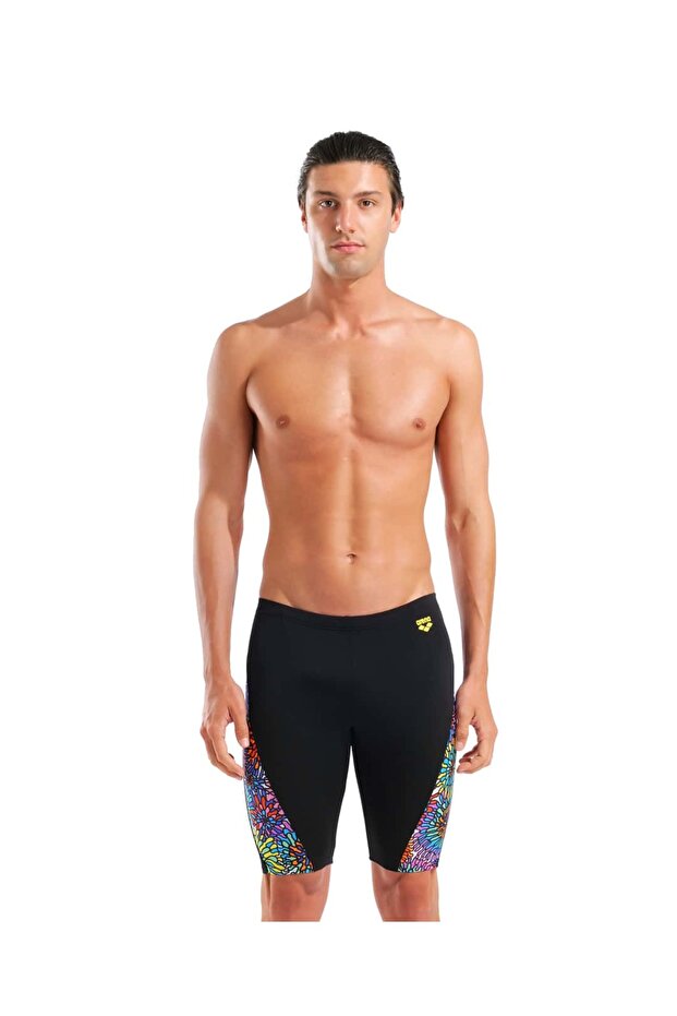 M Garden Swim Jammer Black-Black Multi