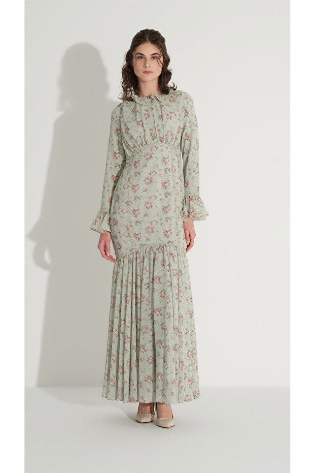 Lace Fish Form Dress Mint