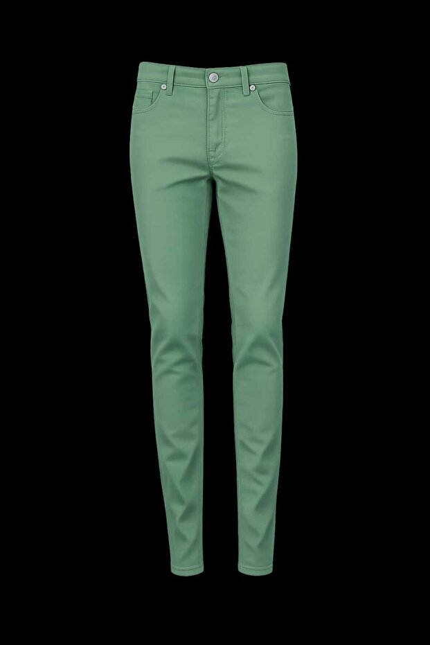 Men's Red Slim Fit Skinny Leg Trousers P01