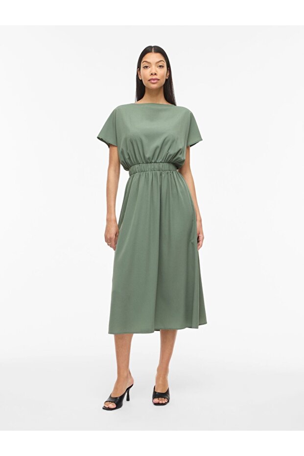 Rochie maxi VIMATHILDE cu mâneci scurte - 1